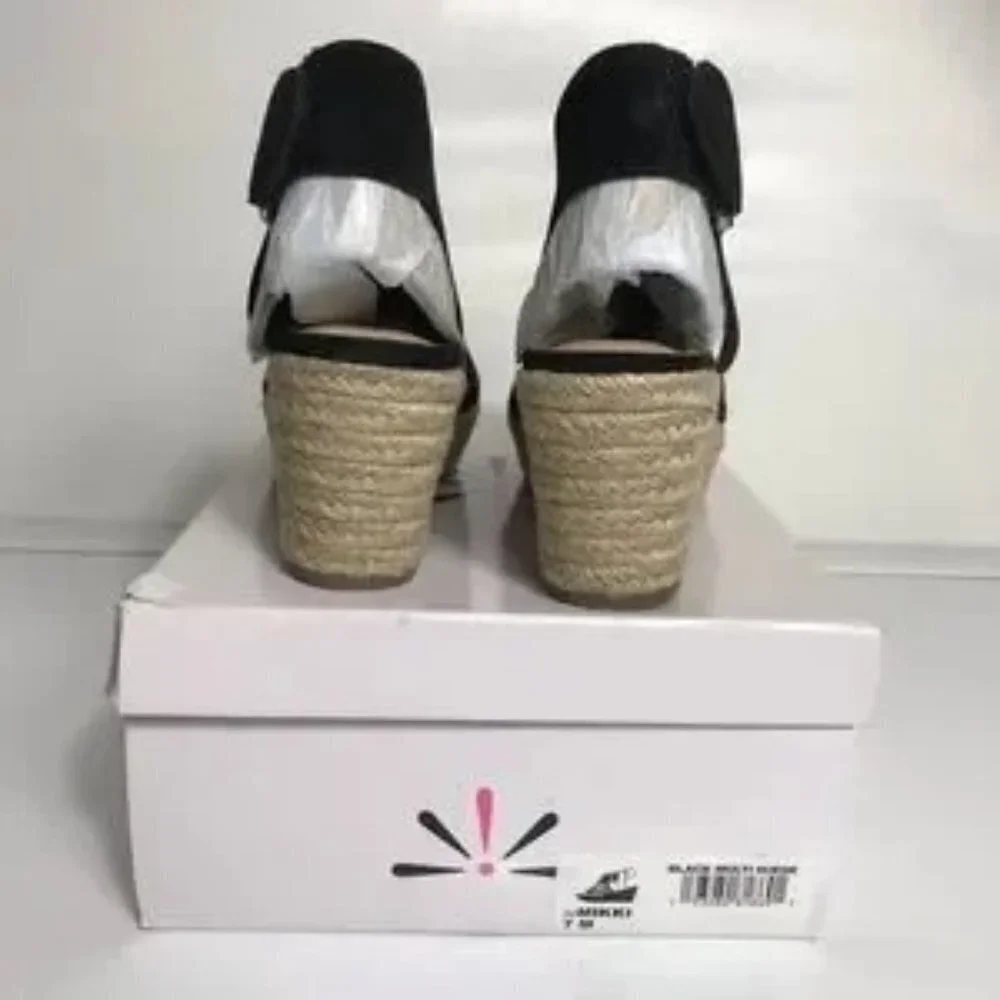Isaac Mizrahi Crisscross Strap Wedge Espadrilles